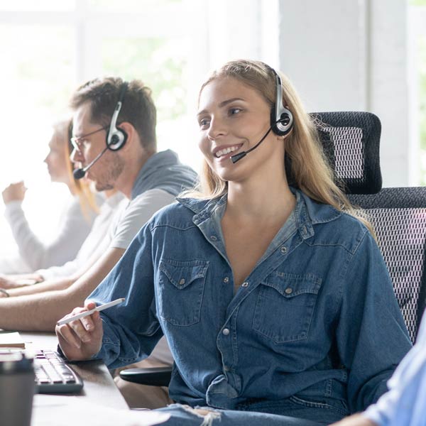 Customer service team picture
