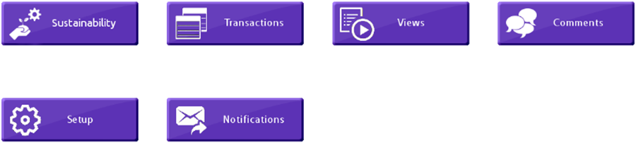 Pocket Coach app buttons